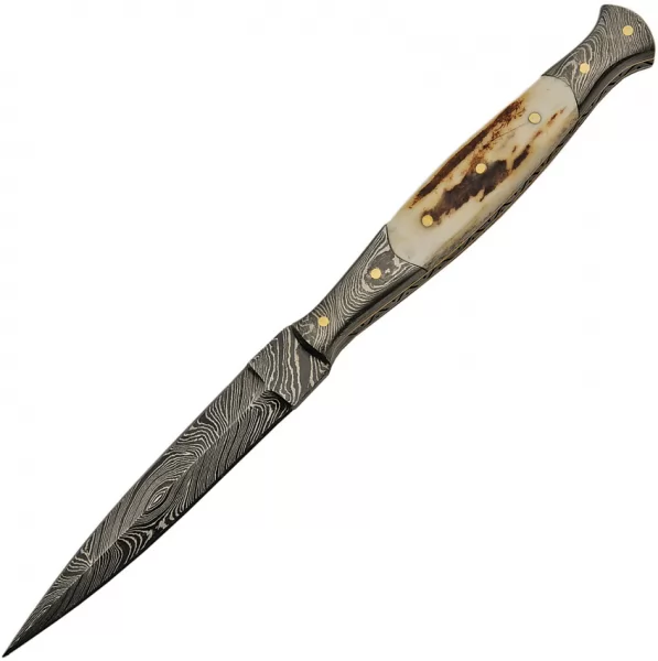 Damascus Slim Fixed Blade knives DM1178