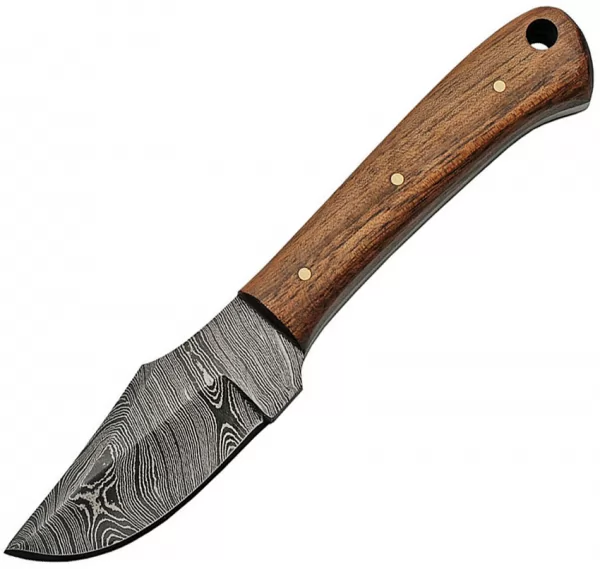 Damascus Short Skinner Walnut knives DM1193WN