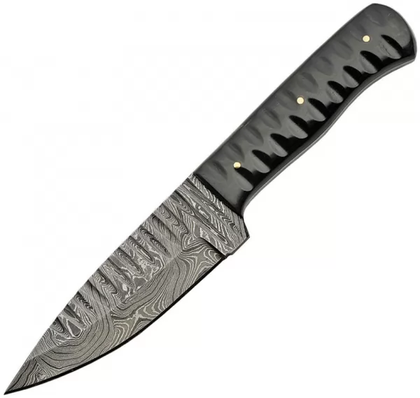 Damascus Sharktooth Fixed Blade Horn knives DM1198HN