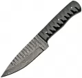 Damascus Sharktooth Fixed Blade Horn - DM1198HN