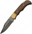 Damascus Lockback Wood - DM1213