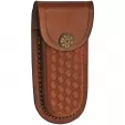Damascus Lockback Horn-Turquoise knives DM1215