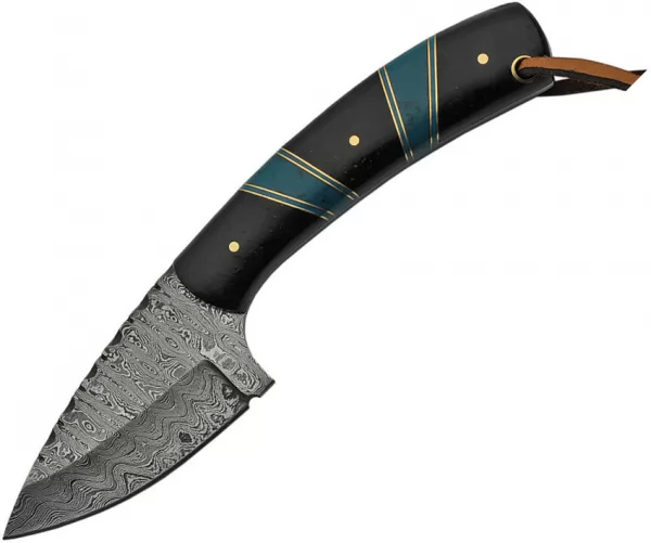 Damascus Hunter Turquoise knives DM1233BK