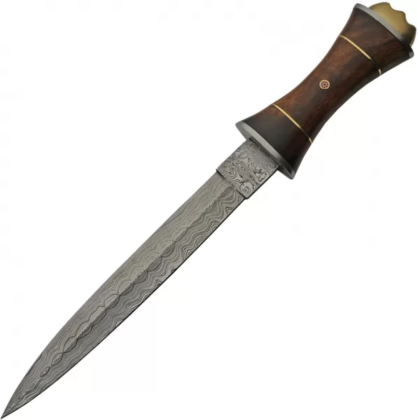 Damascus Damascus Dagger Wood knives DM1242