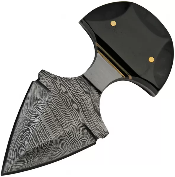 Damascus Black Widow Push Dagger knives DM1248