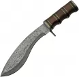 Damascus Kukri Bowie Rosewood - DM1261