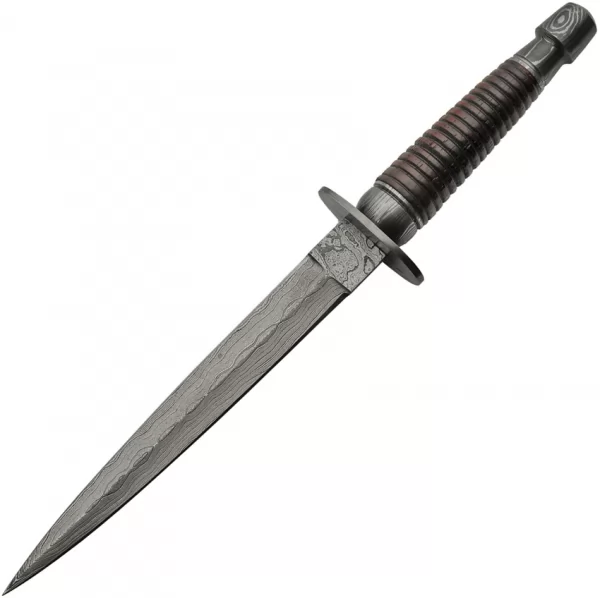 Damascus Commando Dagger Wood knives DM1262WD