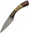 Damascus Curved Stag Skinner - DM1268