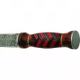 Damascus Fixed Blade Red-Black knives DM1271