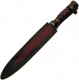Damascus Fixed Blade Red-Black knives DM1271