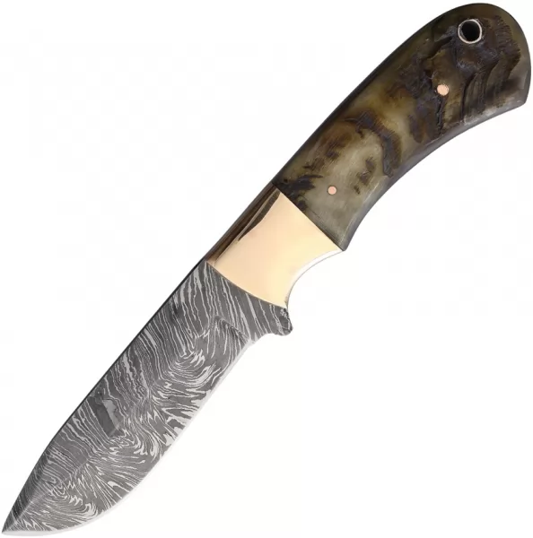 Damascus Rams Horn Hunter knives DM1277