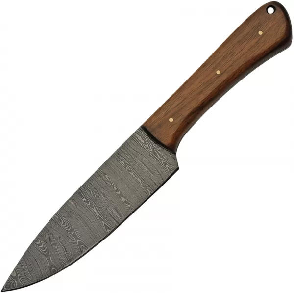Damascus Fixed Blade Wood knives DM1280