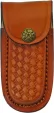 Damascus Red and Black Lockback knives DM1284