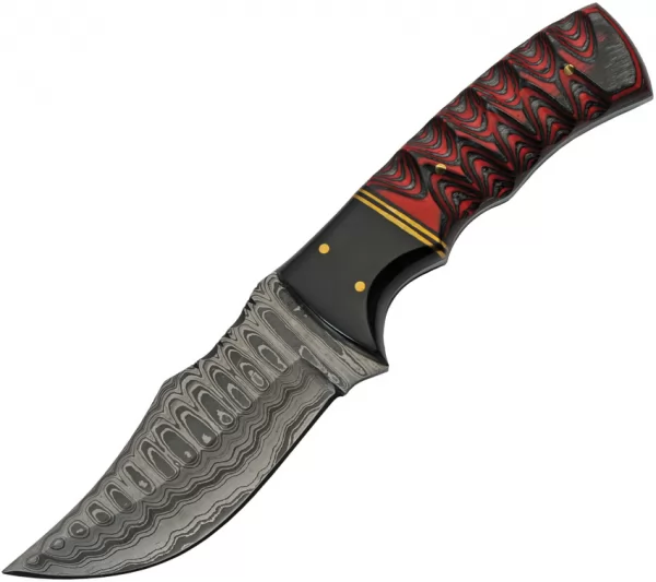Damascus Fixed Blade Wood knives DM1288