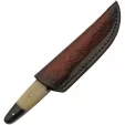 Damascus Fixed Blade Buffalo-Camel knives DM1293BO
