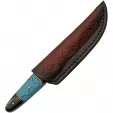 Damascus Fixed Blade Buffalo-Turq knives DM1293TR