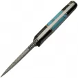 Damascus Fixed Blade Buffalo-Turq knives DM1293TR
