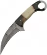 Damascus Karambit Horn/Bone - DM1295BO