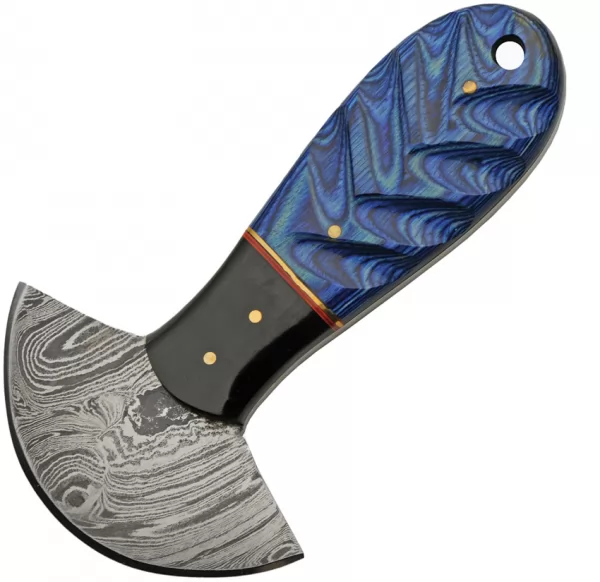 Damascus Cutter Blue Colorwood knives DM1298BL
