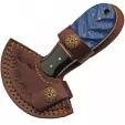 Damascus Cutter Blue Colorwood knives DM1298BL