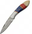 Damascus Lockback Red Blue - DM1301