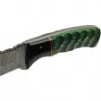 Damascus Forest Breeze Fixed Blade knives DM1302GN