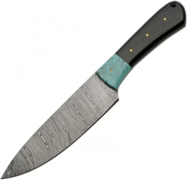 Damascus Hunter Horn knives DM1304