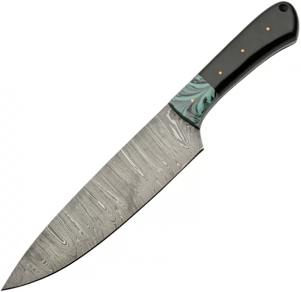 Damascus Hunter Horn-Resin knives DM1305