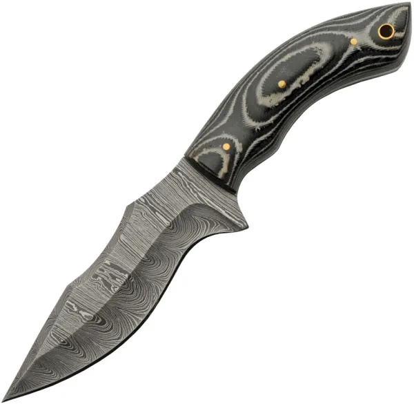 Damascus Charcoal Hunter knives DM1307