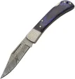 Damascus Opal Blue Lockback - DM1310