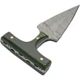 Damascus Push Dagger Micarta Green knives DM1317GN