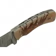 Damascus Pine Ranch Hunter knives DM1328