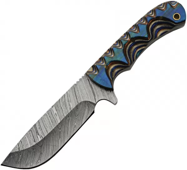 Damascus Blue River Hunter knives DM1334