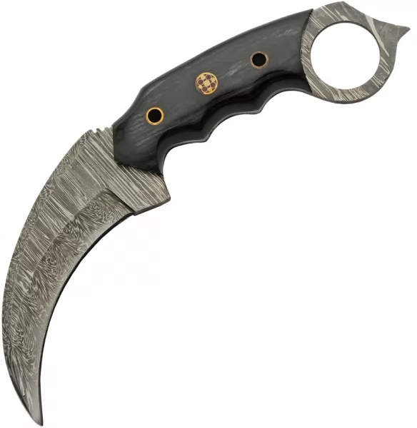 Damascus Talon Karambit Black knives DM1344BK