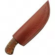 Damascus Studded Wood Skinner knives DM1348