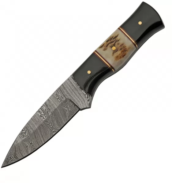 Damascus Hunter Buffalo Stag knives DM1355