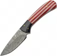 Damascus Fixed Blade Flag - DM1361