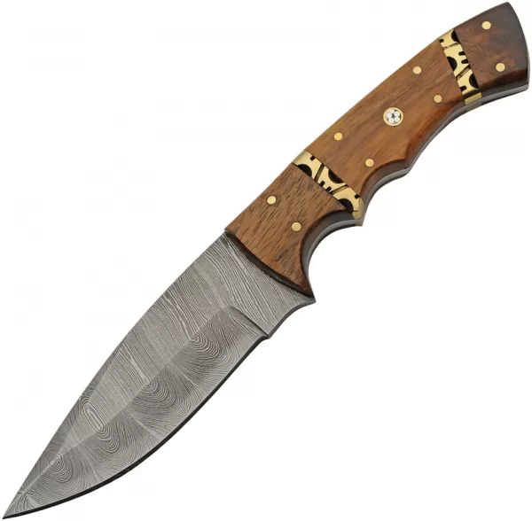 Damascus Rodeo Hunter Wood knives DM1365