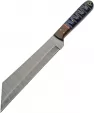 Damascus Seax Fixed Blade Blue - DM1368BL