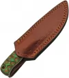 Damascus Hunter Green-Orange knives DM1376GN