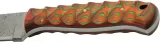 Damascus Hunter Green-Orange knives DM1376OR