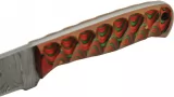 Damascus Hunter Green-Orange knives DM1376OR