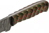 Damascus Hunter Green-Red knives DM1376RD