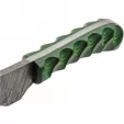 Damascus Boys Skinner Green knives DM1377GN