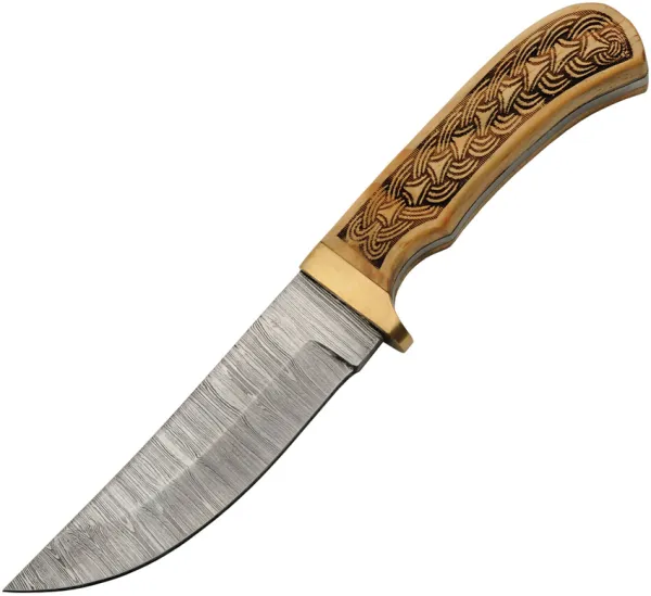 Damascus Celtic Braid Fixed Blade knives DM1390