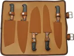 Damascus Kitchen Set W Knife Roll knives DM1393