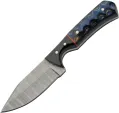 Damascus Skinner Blue and Black - DM1404BL