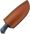 Damascus Skinner Blue and Black knives DM1404BL