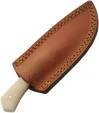 Damascus Skinner Bleached Bone knives DM1404BO