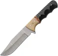 Damascus Fixed Blade Black Micarta - DM1405BK